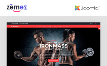 "IronMass - Fitness" thème Joomla adaptatif #61198