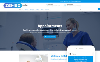 Joomla Vorlage namens "BeDentist" #61127