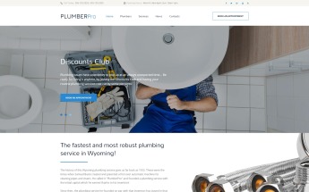 Modello Siti Web Responsive #61175 "PlumberPro"