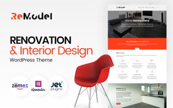 Responsywny motyw WordPress Remodel - Renovation & Interior Design #61171