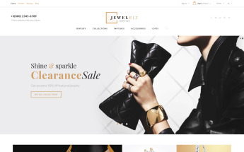 Responsywny szablon PrestaShop Jewelrix - Sklep biżuterii #61179