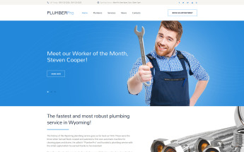 Responzivní Šablona webových stránek "PlumberPro" #61175