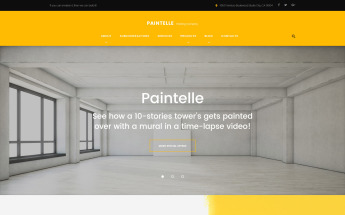 Responzivní WordPress motiv "Paintelle - Painting Company" #61170
