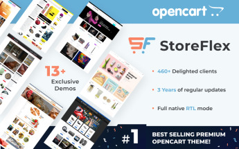 "StoreFlex" thème OpenCart adaptatif #61111