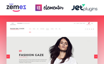 Tema WooCommerce "Fashion Gaze - Apparel Store" #61199