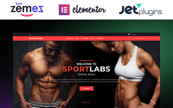 WooCommerce Theme namens "SportLabs - Sport Nutrition" #61158