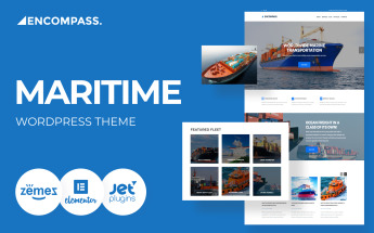 Responsywny motyw WordPress Encompass - Transportation Maritime #61223