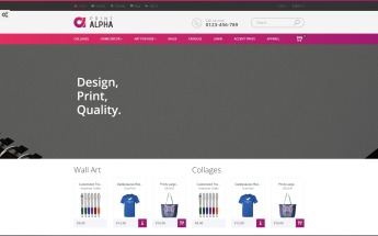Responsywny szablon PrestaShop PrintAlpha - Design i dekor #61216