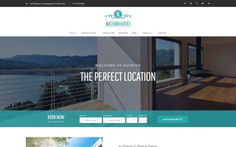 Responzivní WordPress motiv "NiceInn - Small Hotel Responsive" #61237