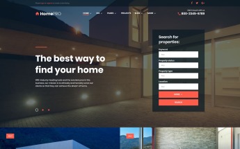 Tema De WordPress "HomePro Real Estate Portal" #61275