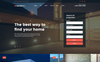 Tema De WordPress "HomePro Real Estate Portal" #61275