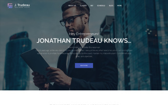 WordPress Theme namens "J.Trudeau - Business-Coach" #61238