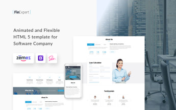 Financial Advisor Responsive Website Template