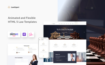 Law Expert - Law Firm Responsive Website Template