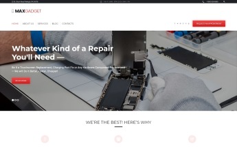 MaxGadget - Computer Maintenance & Electronics Repair WordPress Theme