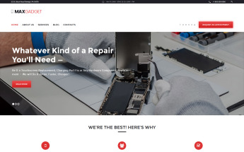 Responsive MaxGadget - Computer Maintenance & Electronics Repair Wordpress #61379
