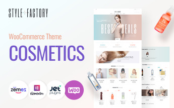Reszponzív Style Factory - Hair Care & Hair Styling WooCommerce sablon 61305