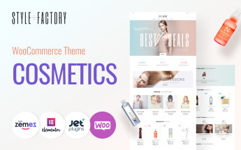 Tema WooCommerce Responsive #61305 "Style Factory - Hair Care & Hair Styling"