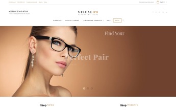 Reszponzív Visualoo - Optics & Optometry Magento sablon 61419
