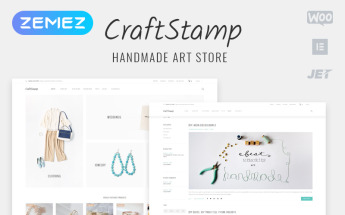 Craftstamp - Handmade Art Store Elementor WooCommerce Theme