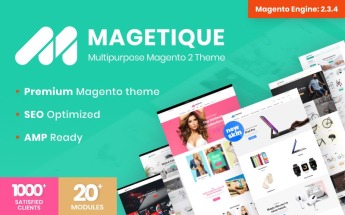 Magetique - AMP-Ready Multipurpose Magento 2 Theme Magento Theme