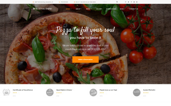 Mia Ittalloni - Free WordPress Restaurant Theme WordPress Theme