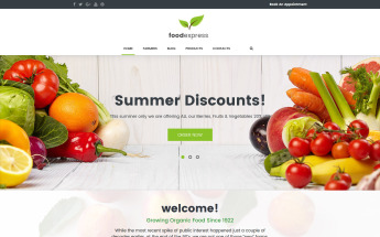 Responsywny motyw WordPress Food Express - Agriculture & Farm #62033