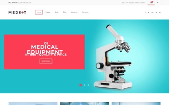 Tema WooCommerce "MedKit - Medical Equipment" #62047