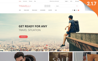 Travelli - Travel Equipment & Tourist Gear Magento Theme