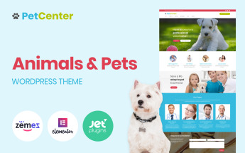 WordPress Theme namens "PetCenter - Tierpflege" #62035