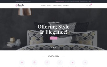 Magento Theme namens "Lacellia - Linen Store" #62107