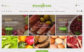 PrestaShop Theme namens "FoodFate - Supermarket" #62186