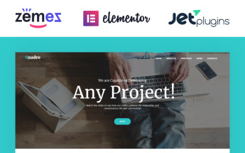 Responsywny motyw WordPress Quadro - Software Company #62120