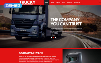 Responsywny szablon Joomla Trucky - Transportation Responsive #62150