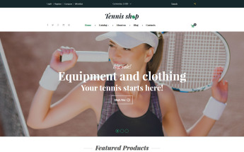 "Tennis Shop" thème VirtueMart #62141