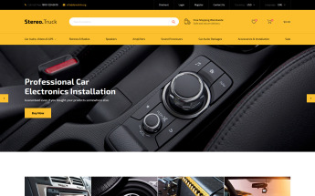 Сar Audio Responsive OpenCart Template