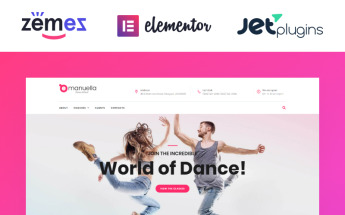 Emanuella - Dance School Responsive WordPress Theme