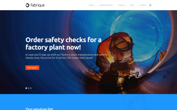 Fabrique - Industrial & Engineering WordPress Theme