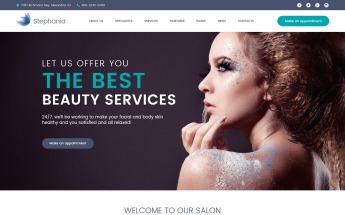 Responzivní WordPress motiv "Stephania - Beauty Salon & Skin Care" #62366