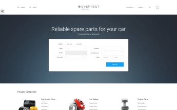 Tema De PrestaShop "Eveprest - Repuestos" #62342