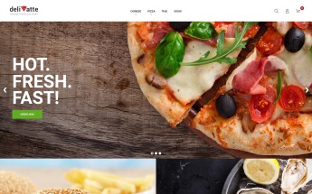 "Deliatte - Food Delivery & Takeaway" Responsive Magento Thema №62477