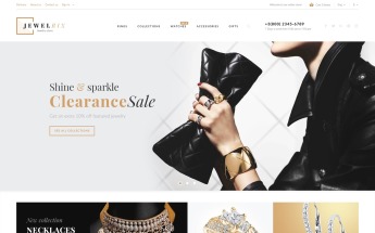 Jewelrix - Jewelry Store Website Template PrestaShop Theme