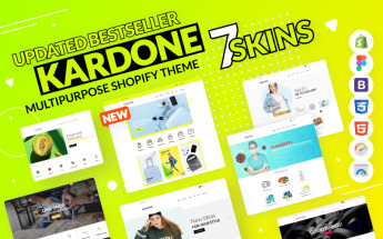 "KarDone - Shopify Multipurpose Designs Theme" thème Shopify adaptatif #62439