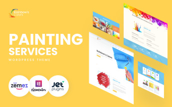Rainbow's Colors - Painting Company Responsive WordPress Theme