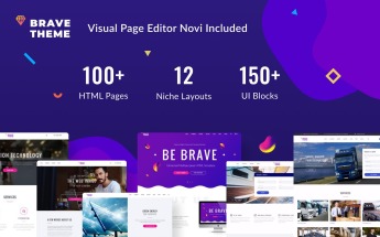 Responzivní Šablona webových stránek "Brave Theme - Multipurpose HTML" #62466