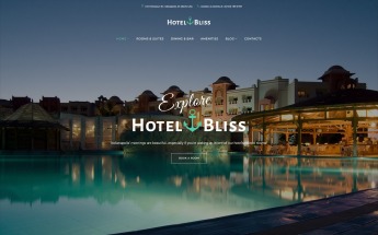 WordPress Theme namens "HotelBliss - Spa & Resort Hotel" #62442