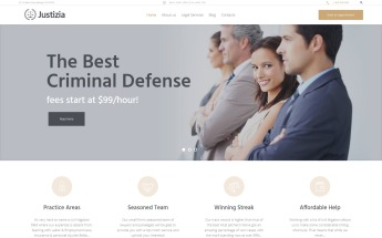 WordPress Theme namens "Justizia - Rechtsanwaltdienstleistungen" #62440
