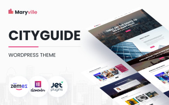 Template WordPress Responsive #62500 "Maryville - City Portal & City Guide"