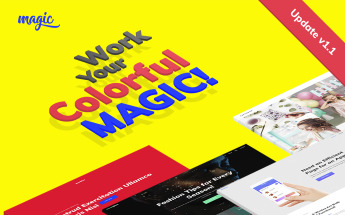 "Magic" Responsive WordPress thema №63333