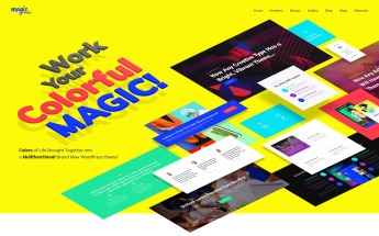 Responzivní WordPress motiv "Magic – Multifunkční kreativní" #63333